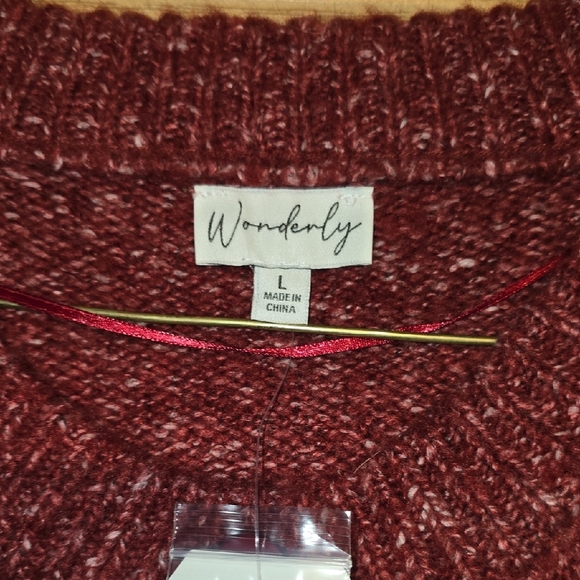 Wonderly Rust Marled Button-Up Cardigan - Picture 2 of 4